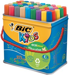 Bic Kids Feutre Visacolor XL Ecolutions 48 feutres en boîte métallique