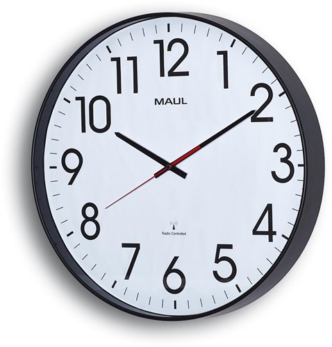MAULclimb horloge murale, radiopilotée, diamètre 47 x 5,5 cm, noir-2