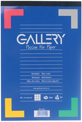Gallery bloc de notes, ft A4, quadrillé 5 mm