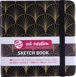 Talens Art Creation cahier de croquis Art Deco, 140 g/m², ft 12 x 12 cm, 80 feuilles