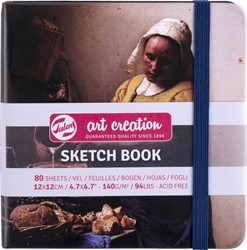 Talens Art Creation cahier de croquis La laitière, 140 g/m², ft 12 x 12 cm, 80 feuilles