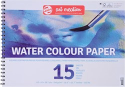 Talens Art Creation papier aquarelle, 240 g, ft A3, bloc de 15 feuilles