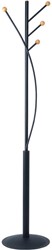 MAUL Porte-manteaux Aura, hauteur 180cm, 4 patéres, noir RAL9004