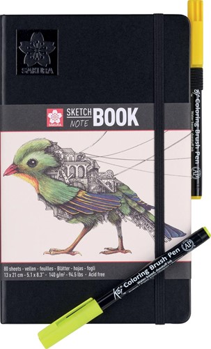 Sakura cahier de croquis, 140 g/m², ft 13 x 21 cm, blanc, 80 feuilles-2