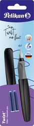 Pelikan Twist stylo plume, sous blister, noir