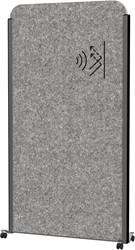 MAULcocoon cloison, ft 100x180 cm, gris, cadre anthracite, mobile