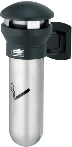 Rubbermaid cendrier mural Infinity, ft 46 x 30 cm, acier inoxydable