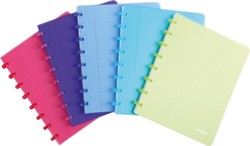 Atoma Trendy cahier, ft A5, 144 pages, PP, commercieel quadrillé, couleurs assorties
