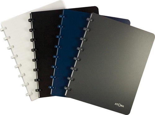 Atoma cahier, ft A5, PP, 144 pages, ligné, couleurs assorties-1