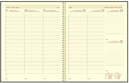 Aurora Plan-a-week 27P Alaska, couleurs assorties, 2027-1