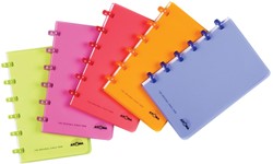 Atoma Trendy notitiboekje, ft A6, 120 pages, PP, quadrillé 5 mm, couleurs assorties