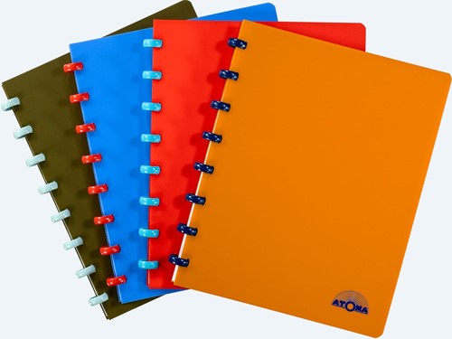Atoma Nature cahier, ft A5, 144 pages, quadrillé 5 mm, couleurs assorties