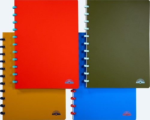 Atoma Nature cahier, ft A4, 144 pages, quadrillé commercial, couleurs assorties-2