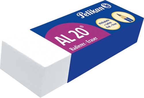 Pelikan gomme AL20, blanc, boîte de 20 pièces-2