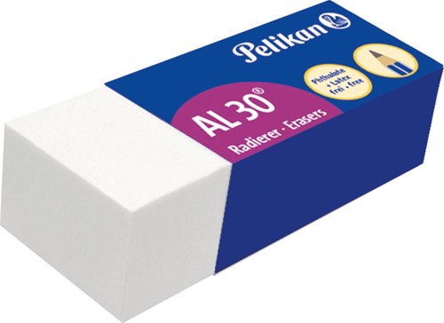 Pelikan gomme AL30, blanc, boîte de 30 pièces