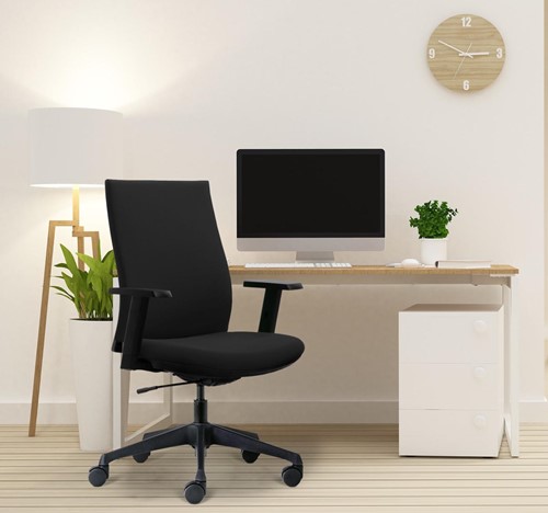 Euroseats chaise de bureau Canillo, dos en tissu-1
