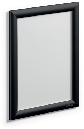 Durable cadre porte-affiche, en aluminium, ft A4, noir