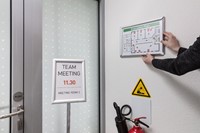 Durable cadre porte-affiche, en aluminium, ft A3, argent-3