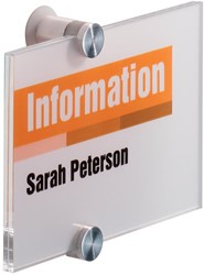 Durable plaque d'affichage Crystal Sign, ft 14,8 x 10,5 cm, A6
