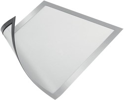 Durable Cadre magnétique, argent, ft A4, paquet de 5 pièces