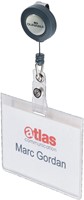 Durable badge avec enrouleur, 10 pièces