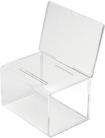 Deflecto boîte à idées avec un présentoir de documents, ft 20,5 x 13,5 x 16,5 cm
