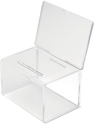 Deflecto boîte à idées avec un présentoir de documents, ft 20,5 x 13,5 x 16,5 cm