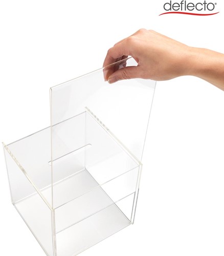 Deflecto boîte à idées avec un présentoir de documents, ft 33,8 x 21,5 x 21,3 cm-3