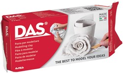 Das Argile à modeler, paquet de 500 g, blanc