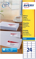 Avery J8159-10 étiquettes adresse ft 63,5 x 33,9 mm, 240 étiquettes, blanc-3