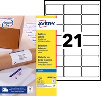 Avery J8160-100 étiquettes adresse 63,5 x 38,1 mm (b x h), 2.100 étiquettes, blanc-2