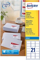 Avery J8160-100 étiquettes adresse 63,5 x 38,1 mm (b x h), 2.100 étiquettes, blanc-3