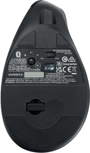 Kensington EQ Pro Fit souris ergonomique MY630, droitier, sans fil, rechargeable-3