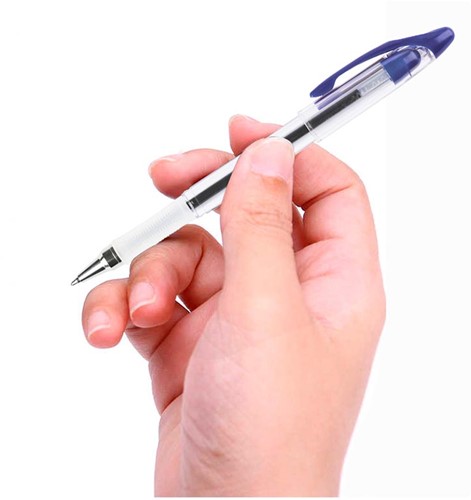 Q-CONNECT Delta stylo, 0,4 mm, pointe moyenne, bleu-3