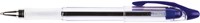 Q-CONNECT Delta stylo, 0,4 mm, pointe moyenne, bleu