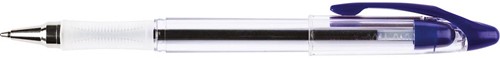 Q-CONNECT Delta stylo, 0,4 mm, pointe moyenne, bleu
