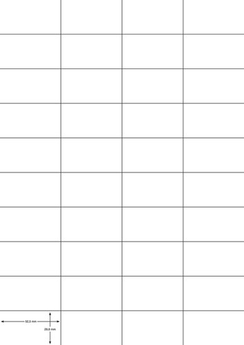 Q-CONNECT étiquettes, blanc, coins carrés, 52,5 x 29,7 mm, 100 feuilles, 40 étiquettes par feuille-2