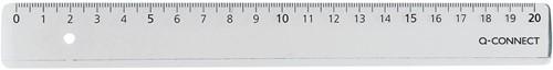 Q-CONNECT latte, polystyrène transparant, 20 cm