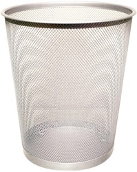 Q-CONNECT corbeille à papier 19 litres métal argent