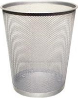 Q-CONNECT corbeille à papier 19 litres métal argent-2