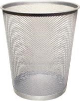 Q-CONNECT corbeille à papier 19 litres métal argent-2