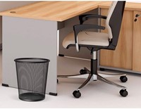 Q-CONNECT corbeille à papier 19 litres métal noir-1