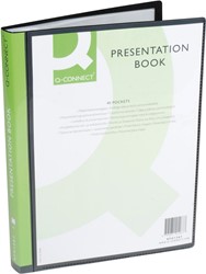 Q-CONNECT protège-documents personnalisable  A4 40 pochettes noir