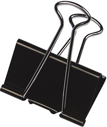 Q-CONNECT pince foldback, noir, 51 mm, boîte de 10 pièces