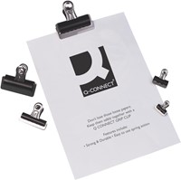 Q-CONNECT clip bulldog, noir, 32 mm, boîte de 10 pièces-1