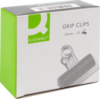 Q-CONNECT clip bulldog, noir, 32 mm, boîte de 10 pièces-2