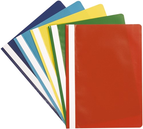 Q-CONNECT farde à devis, A4, couleurs assorties, A4, paquet de 5 pièces