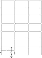 Q-CONNECT étiquettes, blanc, coins arrondis, 63,5 x 38,1 mm, 100 feuilles, 21 étiquettes par feuille-2