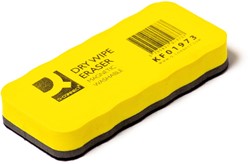 Q-CONNECT brosse effaceur, magnétique, lavable, jaune