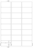 Q-CONNECT étiquettes, blanc, coins arrondis, 63,5 x 33,9 mm, 100 feuilles, 24 étiquettes par feuille-2